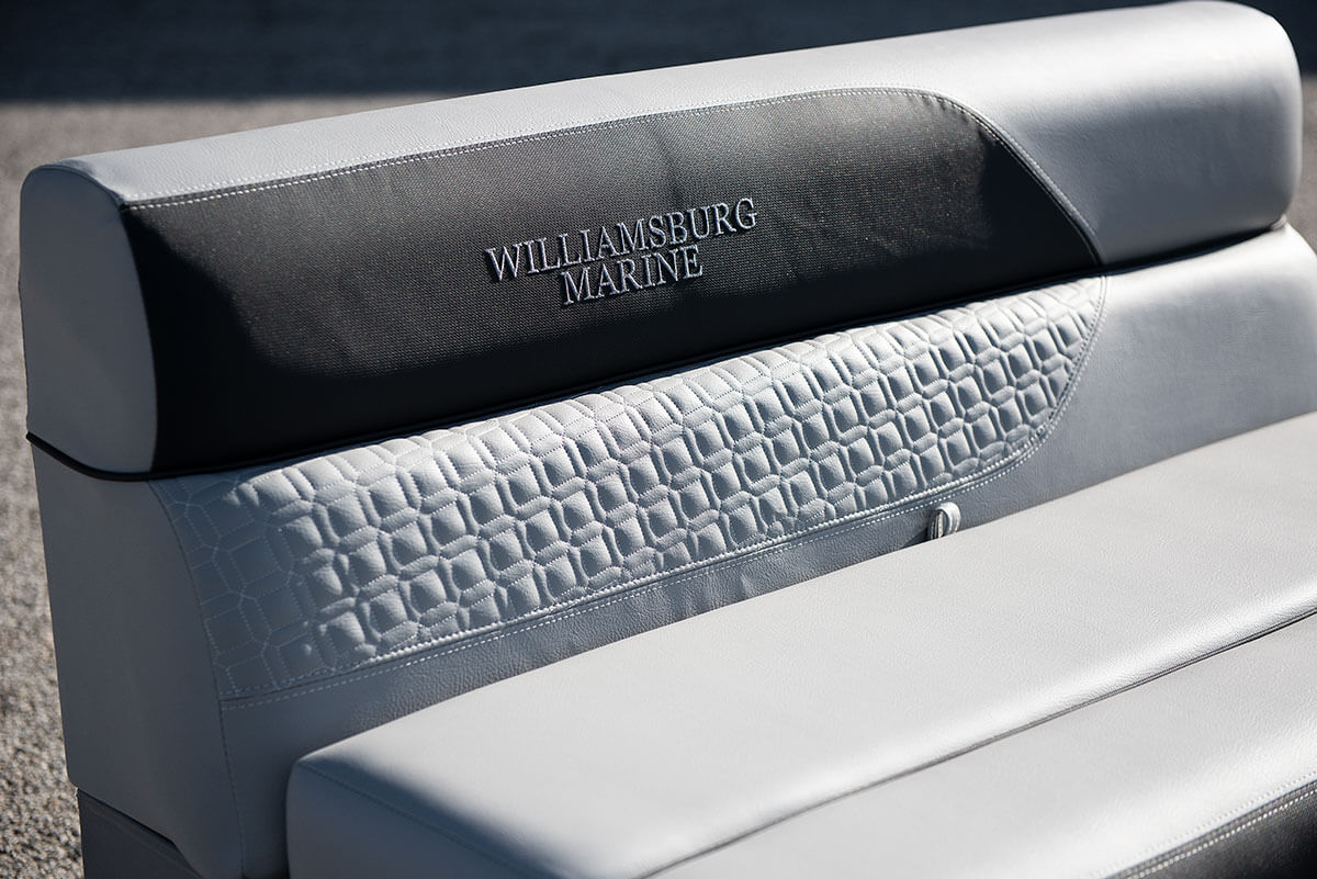 Williamsburg Marine Embroidered Boat Seat